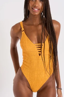 MAILLOT 1 PIECE Jaune MILLER HABANA