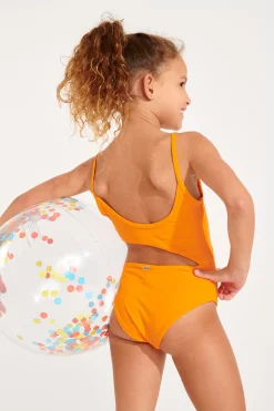 MAILLOT 1 PIECE Orange M ZIGZAG SPRING
