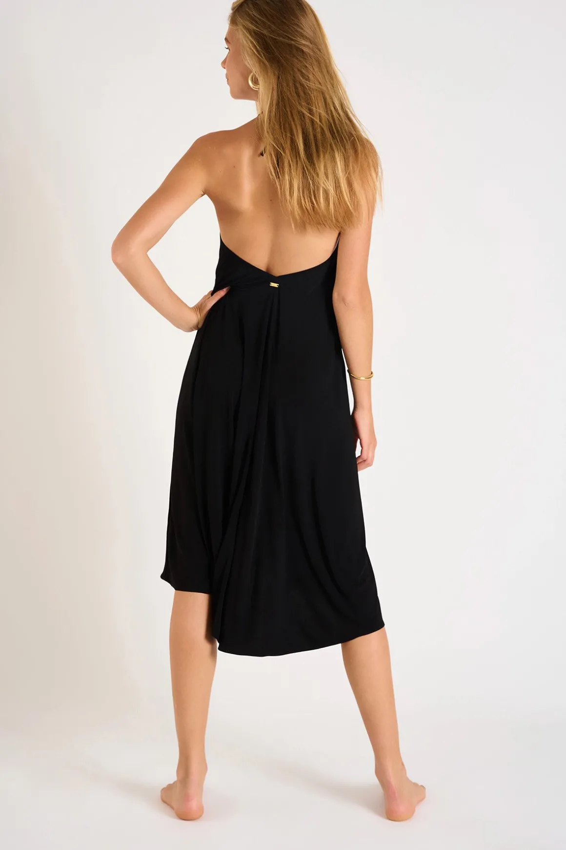 ROBE BEACHWEAR Noir OHARA ALTABEACH