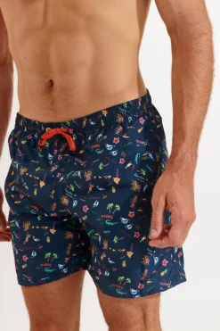 SHORT DE BAIN HOMME Bleu MANLY KURUMBA