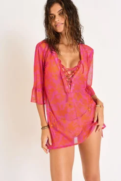 TUNIQUE BEACHWEAR Rose ACELO ALTHEATUL